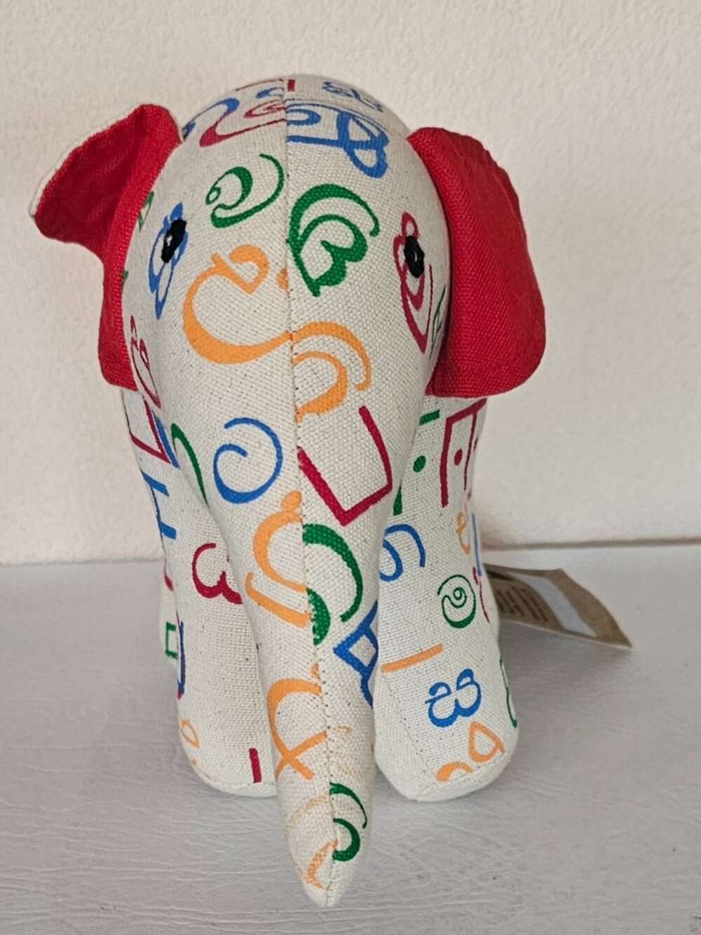 Selyn Alphabet Elephant Plush Toy Multicolor Stuffed Toy Handmade
